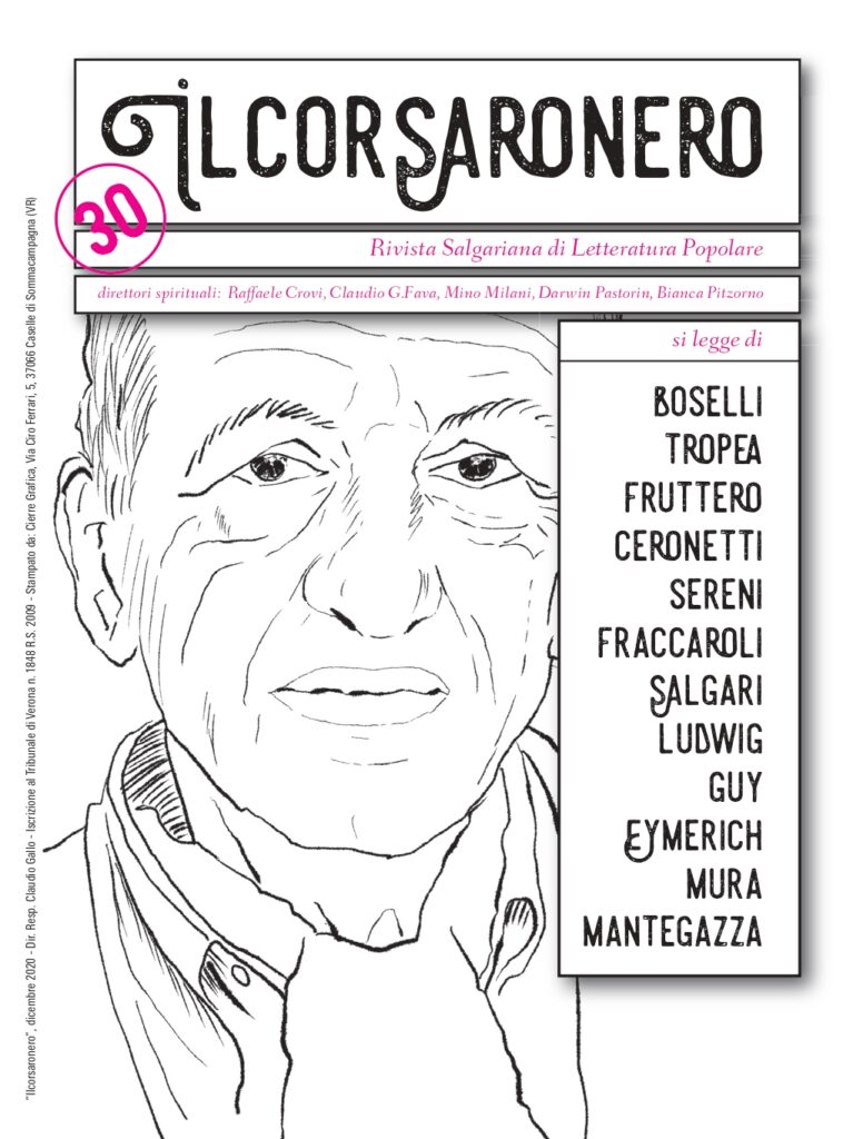 Ilcorsaronero. Rivista salgariana di letteratura popolare, copertina numero 30